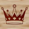 Ornate Crown Design SVG A digital illustration of a royal crown with intricate details and ornate design elements.