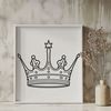 Beautiful Crown Illustration A digital illustration of a crown with intricate details.