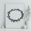 Religious Symbol Icon A stylized vector illustration of the Crown of Thorns, a symbol with deep religious significance.