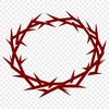 Traditional Christian Symbol Icon Vector Art A traditional Christian symbol, the Crown of Thorns is a significant religious icon depicted in this vector art illustration.