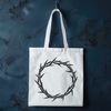 Sacred Crown Design A detailed, hand-drawn design of a crown of thorns, suitable for religious or spiritual contexts.