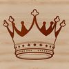 Beautiful Vector Crown Design A 2D digital design of a crown, created as a vector graphic.