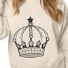 Regal Royal Crown Illustration Vector illustration of a regal crown with intricate design elements.