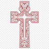 Ornate Crucifix PNG - For Religious Project