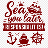 Nautical Cruise Quote SVG Clip Art Illustrated cruise quote with a nautical theme, perfect for decorating a home or office space.