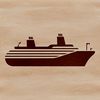 A large nautical cruise ship sailing on calm waters, perfect for a vacation getaway.