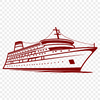 Free Stunning Cruise Ship Vector Drawing