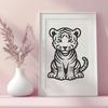 Stunning Tiger SVG, PNG, PDF And DXF Files