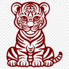 Beautiful Cub In SVG - Free Download