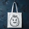 Vector Potato Design A detailed illustration of a single potato, ideal for vector art designs.