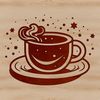 A simple illustration of a cup for graphic design and crafting projects.