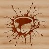 A simple, illustrated cup design, ideal for crafting and DIY projects.
