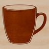 Ceramic Cup Design with Smooth Edges A simple design for a ceramic cup with a rounded shape and smooth edges.