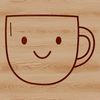 Cute Coffee Mug Design A simple illustration of a cup with a handle, suitable for digital cutting machines or design projects.