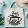 Artistic Coffee Cup PNGs - Free Download