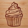 Single Serving Cupcake Design A digitally created image of a single serving cupcake with decorations on top.