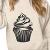 Beautiful Cupcake Design Vector Illustrative vector design of a sweet cupcake with frosting and decorations.