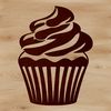 Cupcake Decoration Design A sweet baked dessert featuring a single cupcake with frosting and decorations.