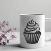 Artistic Cupcake - Glowforge PNG