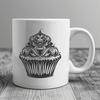 Ornate Cupcake - PDF Format