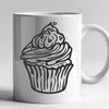 Artistic Cupcake In DXF - Free Download