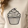 Beautiful Cupcake - Laser SVG Free Download