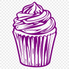 Artistic Cupcake Vector Illustration In SVG For Free Download