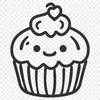 Free Cupcake PNG - For Procreate Project