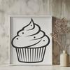 Beautiful Cupcake In SVG & PNG