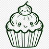 Unique Cupcake Digital Art SVG - Free Download