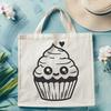 Creative Cupcake In SVG For Free Download