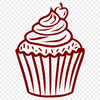 Free Unique Cupcake - Free SVG Download, Commercial Use