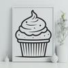 Cupcake Vector Image In SVG, PNG, PDF And DXF Formats