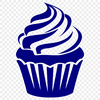 Free Unique Cupcake Vector Art PNG - Commercial Use