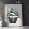 Beautiful Cupcake In SVG Free Commercial Use Download