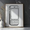A high-resolution illustration of a smartphone, designed as a vector graphic.