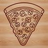 A detailed vector illustration of a classic Italian-style pizza with melted cheese and toppings.