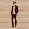 Scalable Vector Graphic of a Man Figure An illustration of a man rendered in scalable vector format, suitable for graphic design projects.