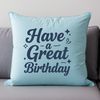 A colorful vector graphic illustration of a happy birthday message, perfect for personal or commercial use.