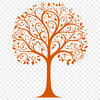 Detailed Tree Clip Art Design A detailed illustration of a single tree with branches and leaves.