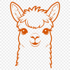 Free Vector Graphic of a Gentle Alpaca An illustration of a South American camelid animal, known for its soft wool.