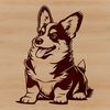Corgi Breed Dog Vector Clip Art A sitting Corgi breed dog in vector format.