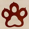 Animal Paw Print Silhouette Design Vector design featuring individual paw prints from various animals.