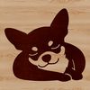 A simple vector illustration of a small dog breed, ideal for digital designs and DIY projects.