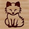 Adorable Animal Outline Design An adorable animal silhouette in vector format, designed for various digital and craft applications.