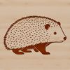 Cute Wildlife Illustration SVG A digital illustration of a small mammal with a rounded body and sharp quills, suitable for graphic design projects.