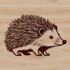A digital illustration of a hedgehog, suitable for vector art and clipart designs.