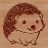 Free SVG Clip Art - Beautiful Hedgehog Design A digital illustration of a hedgehog, suitable for vector art and cutting machine designs.