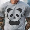 Close-up Portrait of an Asian Giant Panda An SVG vector design featuring a close-up portrait of an Asian giant panda.