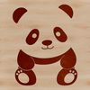 Panda Graphic Illustration for Crafting An SVG vector design featuring a panda, suitable for digital art and crafting projects.